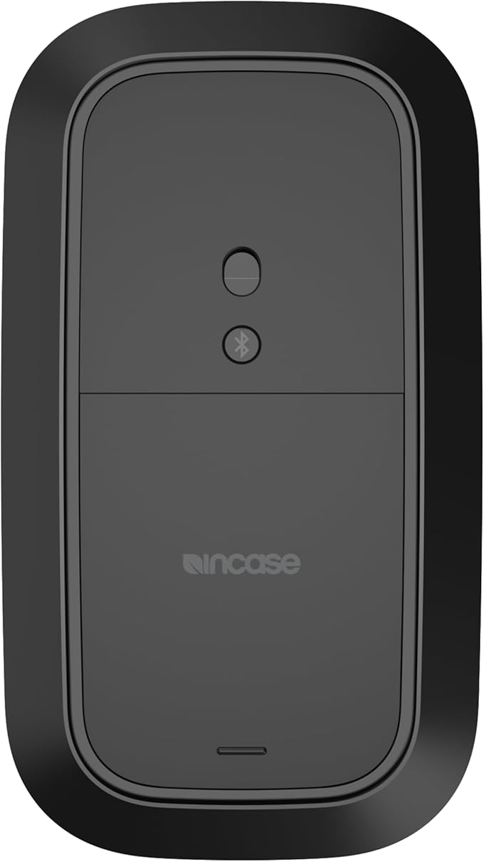 Incase Modern Mobile Mouse – Designed by Microsoft – Lightweight, Precision Navigation, Right/Left Hand Use, Scroll Wheel, BlueTrack Technology, Wireless Bluetooth for Mac/Windows/8/10/11 (Black)