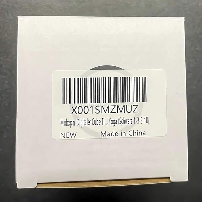 Cube Timer, Gravity Sensor Flip Timer for Study, Work, Game, Task, Kitchen, Kids, ADHD, Productivity, Workout (Black 1-3-5-10)