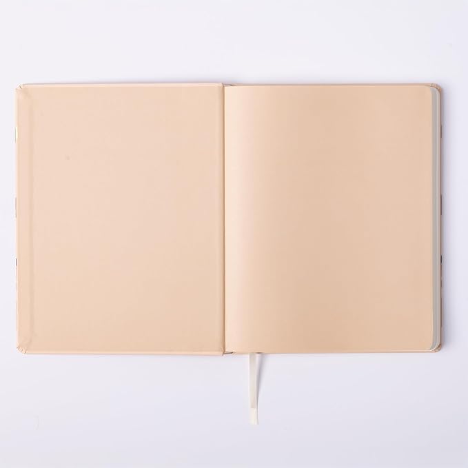 Eccolo Large Lined Journal Notebook, Writing Journal, 256 Ruled Ivory Pages, Ribbon Bookmark, Lay Flat, Desk Size for Work or School