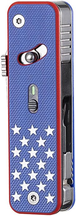 ROXON S503G Flex Companion Tool Modular Design and Adjustable Pocket Tool, Pre-Installed with 8 Essential Tools (1/4" Bit Driver, D2 Blade, Screwdriver, Taper Saw, Scissors, etc.)（US Version）