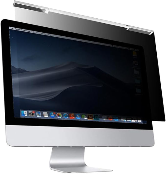 MOSISO 20-22 inch Computer Privacy Screen Protector for 16:9 Monitor, Eye Protection Frame Hanging Type Removable Anti-Scratch Acrylic Privacy Filter for Diagonal 20, 21.5, 22 inch PC Monitor