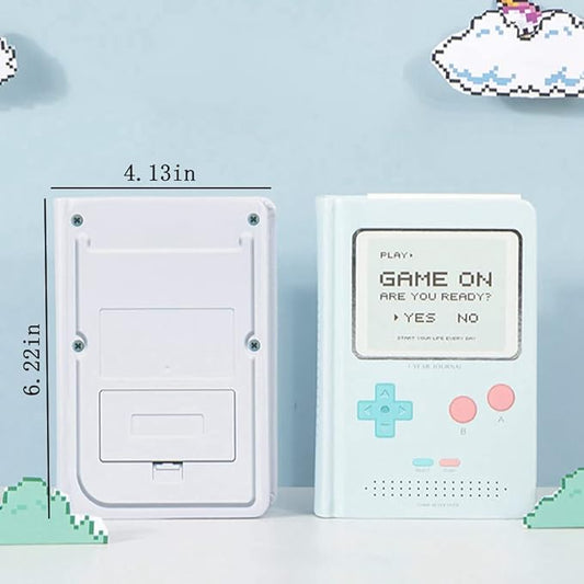 Undated Daily Planner 365 Days Notebook Game Design Pocket Organizer Appointment Book Journal Notebook A6 mini Cute Diary (Blue)