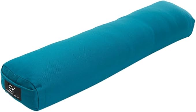 Everyday Yoga Premium Bolster, Meditation Pillow, Super Soft & Lightweight with Carry Handle - Firm Support for Restorative Yoga, Multi-color