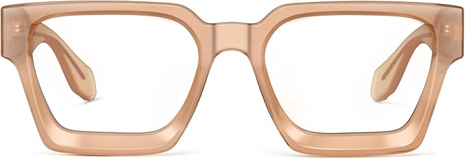 VISOONE Blue Light Blocking Glasses Rectangle Chic Preppy Look MultiColor Frame for Women Men RIVER