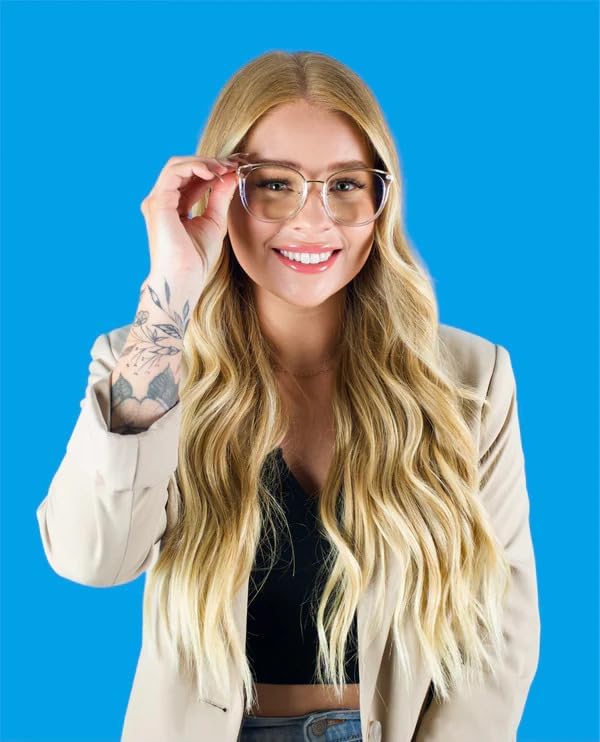 Blue Light Blocking Glasses – Lightweight, Anti-Glare & Eye Strain Relief for Gaming, Reading & Office Use