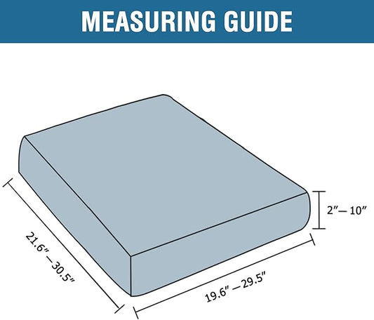 H.VERSAILTEX High Stretch Individual Seat Cushion Covers Sofa Slipcovers Couch Cushion Covers Sofa Covers Featuring Jacquard Textured Twill Fabric (1 Pack for 1 Cushion Chair, Burgundy Red, Small)