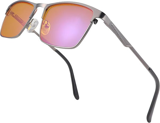 YIMI Blue Light Blocking Glasses Gaming Computer Eyeglasses for Women and Men Anti Glare UV Protection Spring Hinge Eyewear