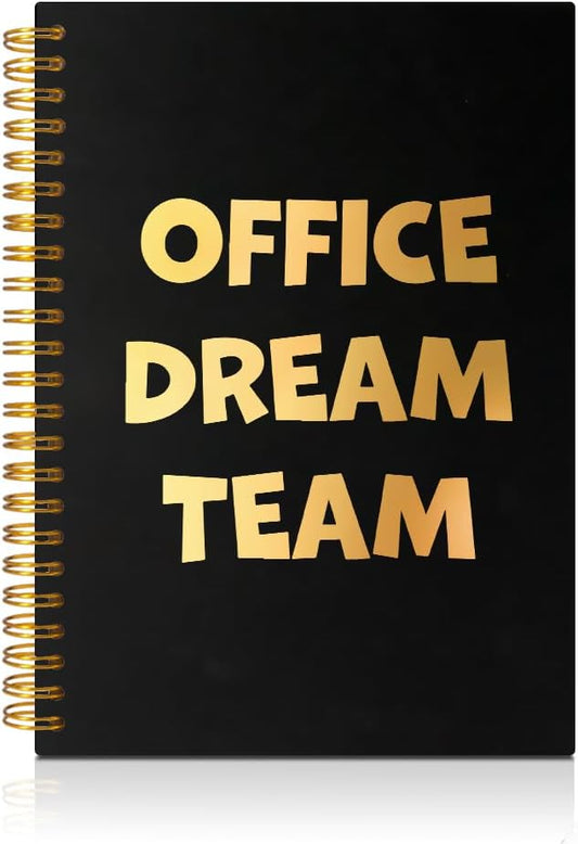 Office Dream Team 160 Blank Pages Spiral Notebook, Team Appreciation Gifts, Dream Team Gifts for Colleagues, Team Member Appreciation Gifts, New Job Appreciation Gifts for Coworker Colleagues