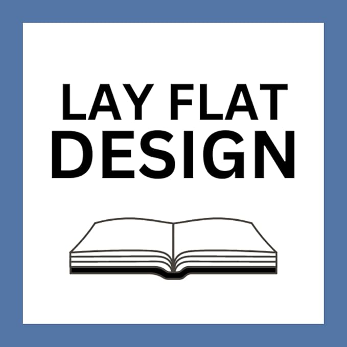 RICCO BELLO Hardcover Dot Grid Journal Notebook, Lay Flat Design, Pen Holder, 5.7 x 8.4 inches, Thick 160 gsm Paper, 80 sheets/160 pages (Blue Butterfly)