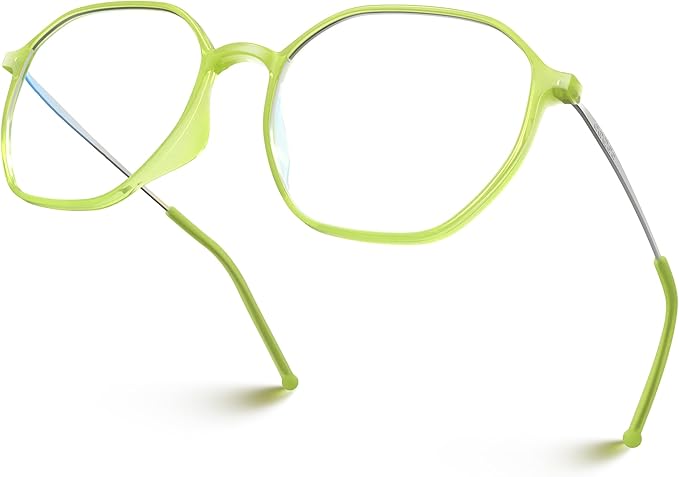 VISOONE Lightweight TR90 Blue Light Blocking Glasses Frame with Anti Glare Eye Protection for Women and Men RANE
