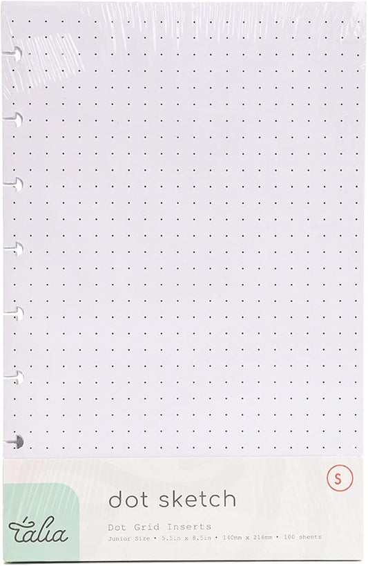 Talia Discbound Notebook Refills (Dotted Pages, Junior (5.5in x 8.5in))