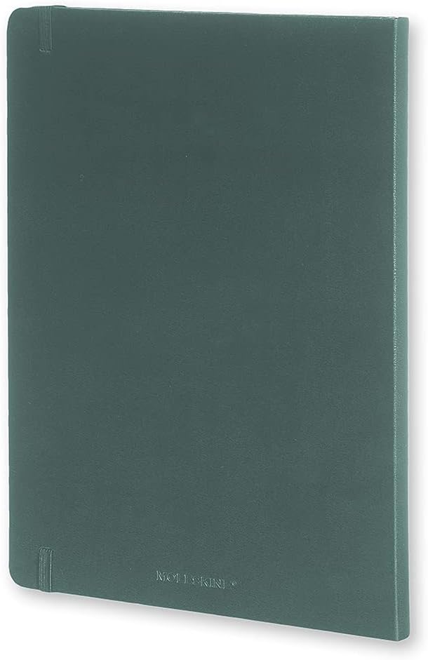 Moleskine Classic Notebook, Hard Cover, XL (7.5" x 9.5") Ruled/Lined, Forest Green, 192 Pages