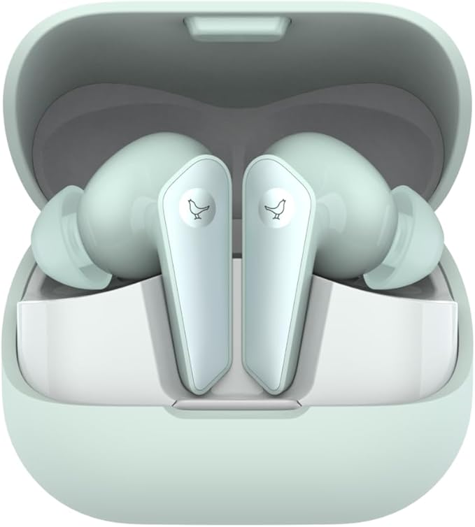 Libratone AIR+ 3 True Wireless in-Ear Headphones, Industry Leading Active Noise Cancelling, 11mm Dynamic Drivers, IP54 Rated dust and Water Resistent, 24 Hours of Battery Life (Green)