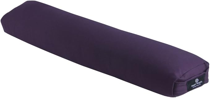 Hugger Mugger Pranayama Yoga Bolster - Very Firm, use Under Length of Spine for Deeper Breathing or Under Ankles, Handmade in The USA