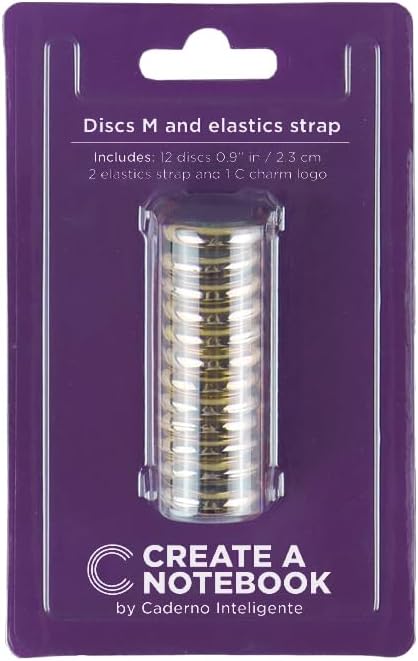 12 Pieces Expansion Discs – Medium Discbound Binding Discs Discbound Binding Ring Discs for Notebooks and Planners - Add Extra Pages, Notes or Artwork - Support Up to 80 Sheets