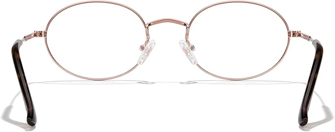 RB. Pilot Oval Reading Glasses for Women Men Blue Light Blocking Computer Thin Metal Full Rim Frame Readers