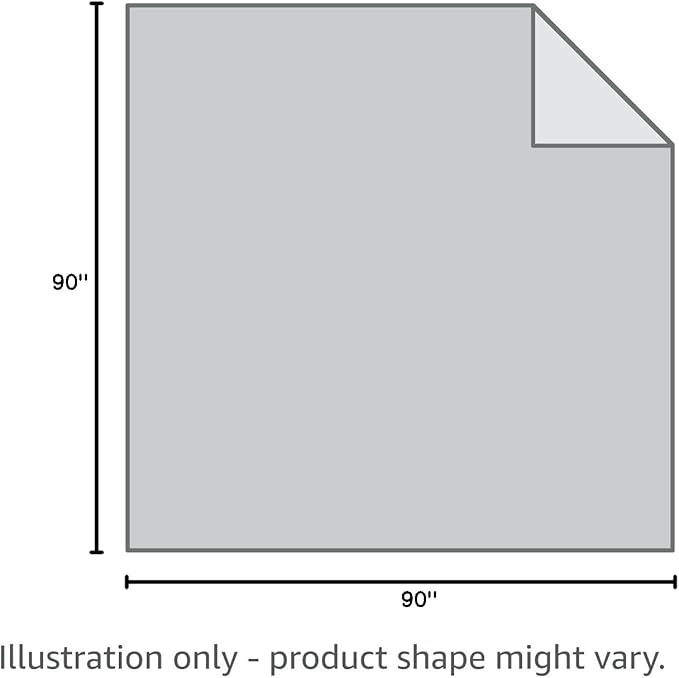 downluxe Queen Size Blanket with Satin Trim, Lightweight Down Alternative Blankets Queen Size for All Season, Machine Washable (Grey, 90x90 Inch)