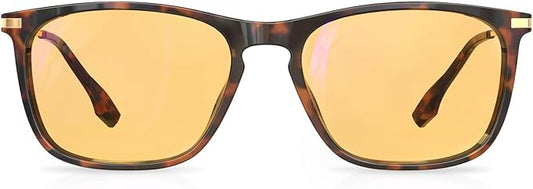 Goiteia Orange Blue Light Blocking Glasses-Retro 70s Blue Light Glasses for Men Women, Easier Sleep and Migraine Relief