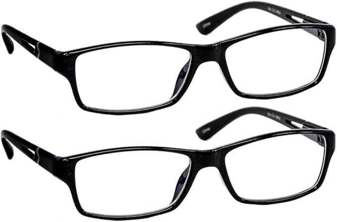 TruVision Readers Blue Light Blocking Reading Glasses 9604HP with Comfort Spring Hinges for Men and Women