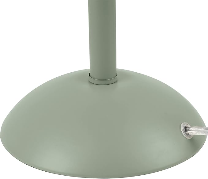 GLOBE Novogratz x Electric 65850 Haydel 21" 2-Light Table Lamp, Sage Green, Double On/Off Pull Chain