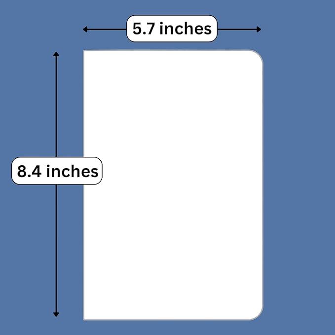 RICCO BELLO Hardcover Dot Grid Journal Notebook, Lay Flat Design, Pen Holder, 5.7 x 8.4 inches, Thick 160 gsm Paper, 80 sheets/160 pages (Blue Butterfly)