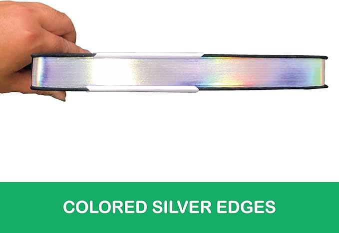 Dot Grid Notebook Dotted Journal,180Gsm Bamboo White Paper, 5 * 5MM Dots 160 Pages, Lay Flat Binding,Colored Silver Edges, Bookmarks and Expandable Back Pocket Dandelion