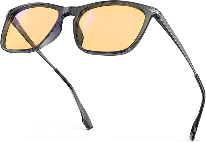 Goiteia Orange Blue Light Blocking Glasses-Retro 70s Blue Light Glasses for Men Women, Easier Sleep and Migraine Relief