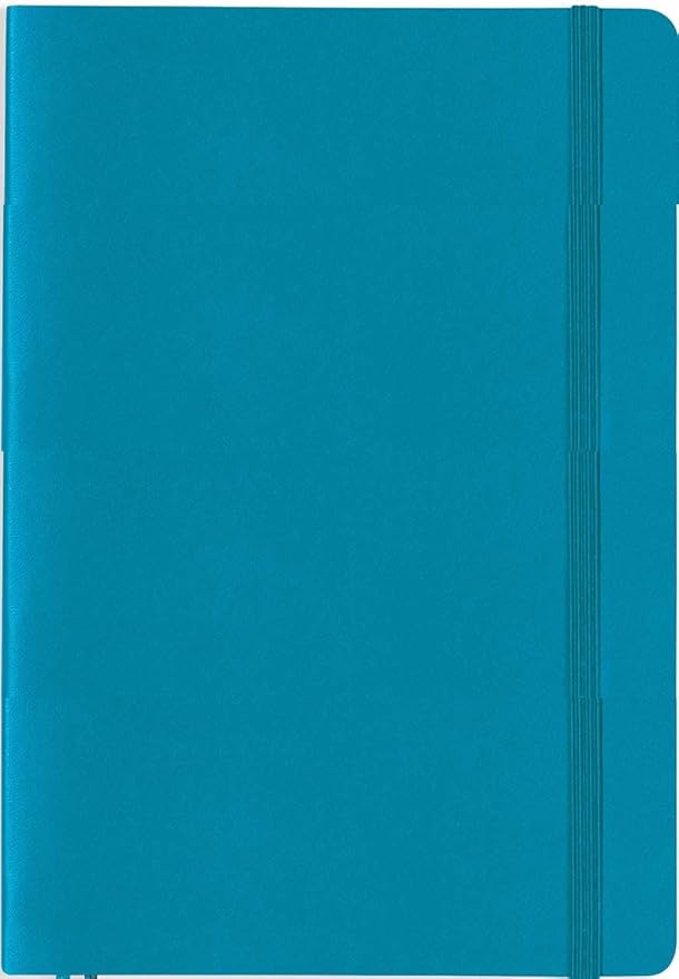 LEUCHTTURM1917 - Notebook Softcover Medium A5-123 Numbered Pages for Writing and Journaling (Ocean, Ruled)