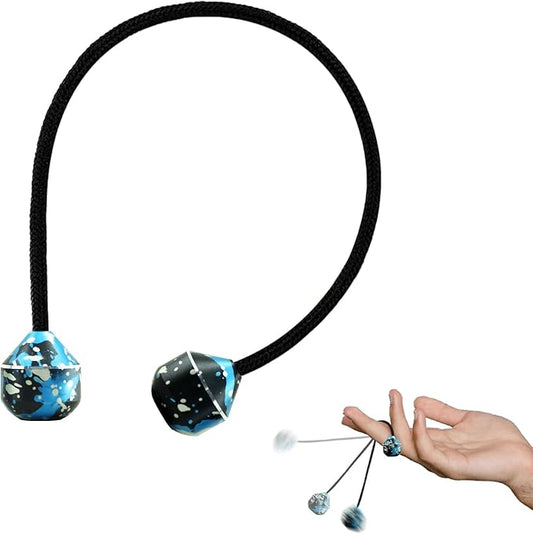 Fidget Beads, Metal Fidget Toy EDC Anxiety Relief Toy for Men Women Teens Skill Players Stress Relief Toys(A-Blue White Black)