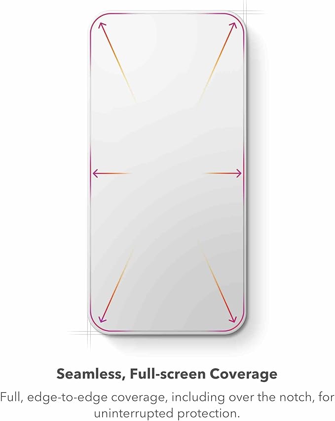 ZAGG XTR2 Screen Protector for iPhone 14 Pro Max - Glass, Dynamic Island Compatible, with New Anti-reflective Technology, Anti-dust installation, InvisibleShield, Ultra Strong Hexiom Impact Technology