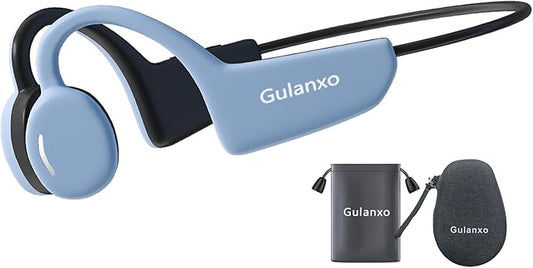 Open Ear Headphones, Open Wireless Earphones, 15HBluetooth Playback 5.3 Sports Earphones, Built-in Microphone, Suitable for Sports Running,Exercise (Sky Blue)