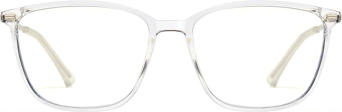 Cyxus Blue Light Blocking Glasses Photochromic Men Square Computer Gaming UV400 Protection 8208iT34