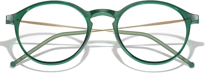 VISOONE Round Lightweight Blue Light Blocking Glasses Women Men Fashion Cute Thin Eyewear Niko