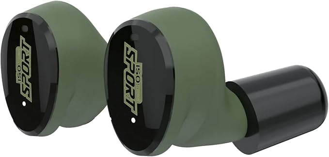 ISOtunes Sport Caliber BT Shooting Ear Protection for Gun Range – Bluetooth Hearing Protection for Shooters, 25 dB Noise Reduction Rating (NRR) Shooting Ear Buds with Electronic Ear Protection