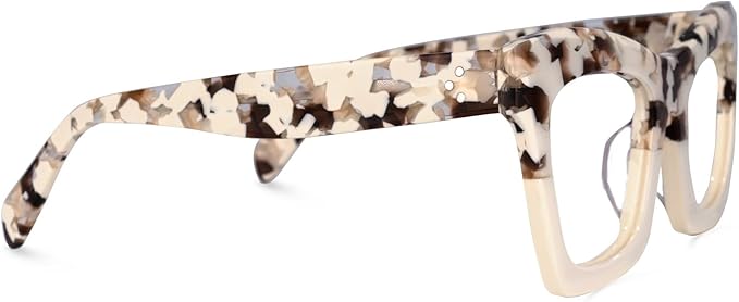 VOOGLAM Stylish Rectangle Blue Light Blocking Glasses for Women Anti Eyestrain Dry Eyes Eyewear Sienna