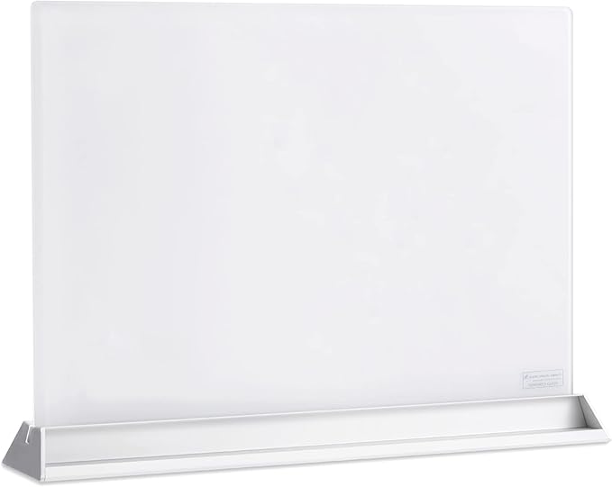 Audio-Visual Direct Magnetic Desktop Memo White Board Planner for Reception & Office (Divider, White)