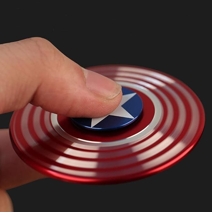 Fidget Chain Hammer Spinners Metal Cool Finger Hand Spinner Fidget Cube Block Anxiety Toy Focus Copper Fidget Toys Fingertip Gyro Stress Relief for Kids Adults(Bronze)