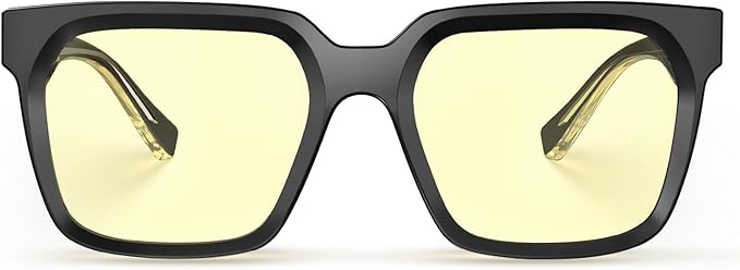 VISOONE Gaming Glasses Blue Light Blocking Oversized Square Computer Eyewear Men Women Cougar