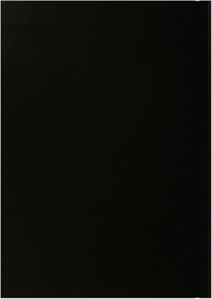 Collins 'Essentials' 12 Month Mid/Academic Year Planner, July 2025-July 2026 - ESSA51M.99-2526 - Day-to-Page Appointments Diary, A5 Hard Cover, Black