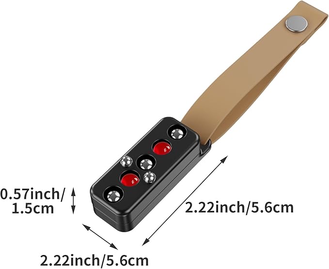 Fidget Slider for Adults, Fidget Slider Toy, EDC Fidget Toys Adults Slider Fidget Toy, (Red)