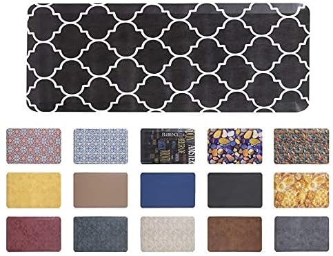 Mabel Home Anti Fatigue Floor Mat- 3 Size(20x32 & 20x39 & 24x70),16 Colors - Standing Desk Mat-Kitchen Floor Mat-Stain ResistantHome Non-Slip Bottom, Extra Soft (Diamond, 24" x 70")
