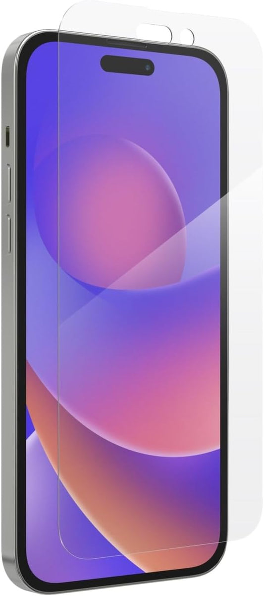 ZAGG Glass Elite Screen Protector for Apple iPhone 14 Pro Max - 5X Shatter Protection, Anti-Fingerprint Technology, InvisibleShield, Easy to Install