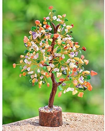 FASHIONZAADI Premium Crystal Tree of Life – 7 Chakra Tree for Healing, Positive Energy, Luck & Manifestation – – Ethically Handcrafted Gifts for Women, Spiritual Gifts for mom