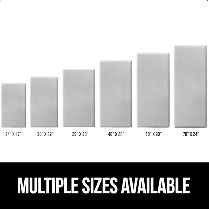 GORILLA GRIP Comfortable Cushioned Kitchen Mats for Floor, 39x20, Waterproof and Stain Resistant Soft Top, 3/4 Inch Thick Ergonomic Standing Desk Anti Fatigue Mat, Foam Supports Feet, Light Gray