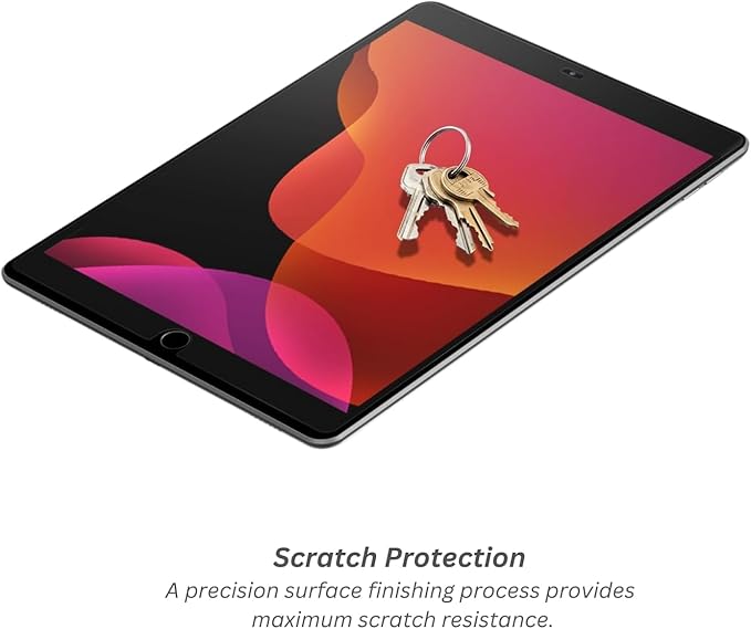 ZAGG InvisibleShield Glass iPad 10.2 Inch Screen Protector 9th Generation (Fits 8th/7th Gen) - 3X Stronger Scratch Protection, scratch protection, Anti-Fingerprint, Easy to Install