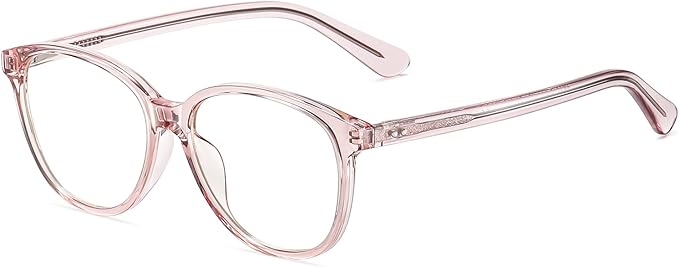 MEETSUN Blue Light Blocking Glasses for Women Cat Eye Blue Light Glasses TR Frame Anti Eyestrain UV Glare Computer Gaming Eyeglasses(Light Pink Frame)