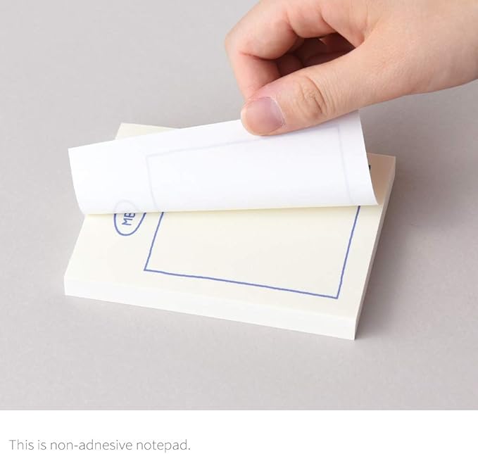 Monolike Memopad Sketch Planning design SET - 4 Packs, 4 Different Designs, 100 Sheets Per Pad, Total 400 Sheets, Note pads, Writing pads, 3.15 x 4.17 Inches