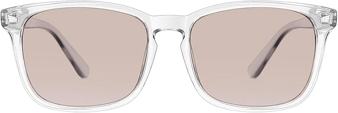 TIJN Blue Light Blocking Glasses for Women Men Clear Frame Square Nerd Eyeglasses Anti Blue Ray Computer Screen Glasses