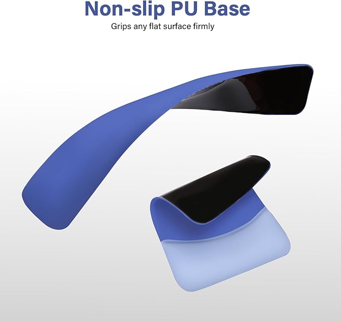 MOSISO Wrist Rest Support for Mouse Pad&Keyboard Set, Rectangular Ergonomic Mousepad Non-Slip Base Home/Office Pain Relief&Easy Typing Pad with Neoprene Cloth&Raised Curved Memory Foam, Royal Blue