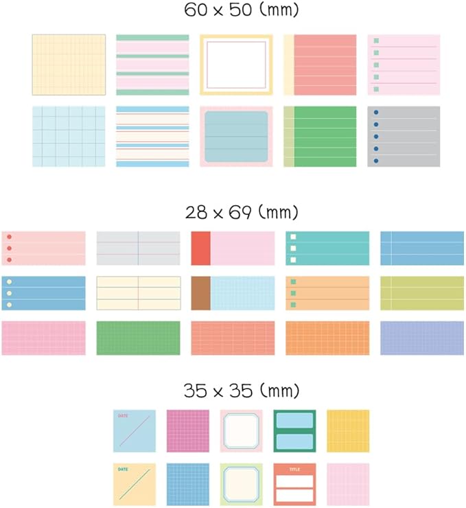 Monolike Plan Sticker Pack Series.2 (102Pcs) - Variety Pack, Journal, Scrapbook, Waterproof, Fancy Sticker